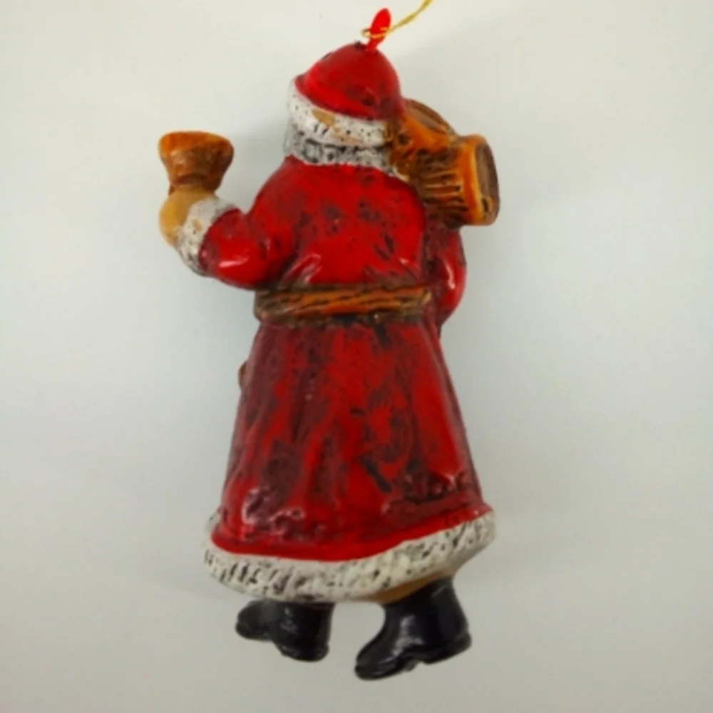 Vintage Set Santa Claus Ornaments Noel Christmas